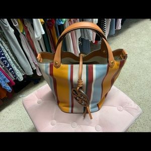 Tory Burch Miller Stripped Miller bag.